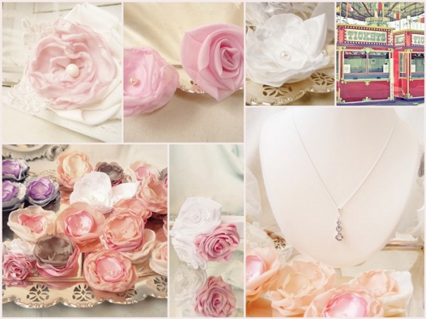 mariage rose poudre dentelle blanc bouquet mariee original personnalisé sur mesure cereza deco