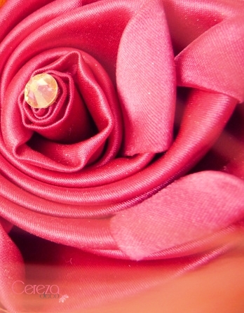 mariage colore boheme orange rose fuchsia bouquet tissu Mademoiselle Cereza Deco