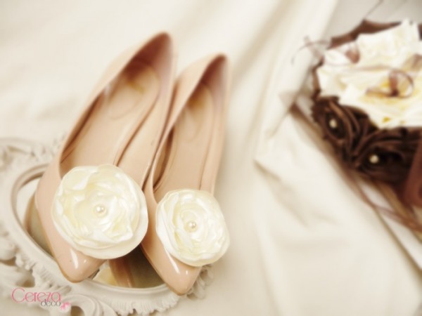 bijou de chaussures mariage clip ivoire customiser escarpins nude cereza deco 1