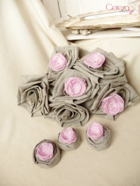 ensemble mariage rose gris strass bouquet porte alliance boutonni