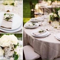 mariage champetre campagne chic lin deco table idee Melle Cereza blog mariage