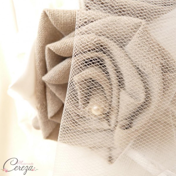 mariage champetre chic bouquet de mariée original lin satin cereza (3)