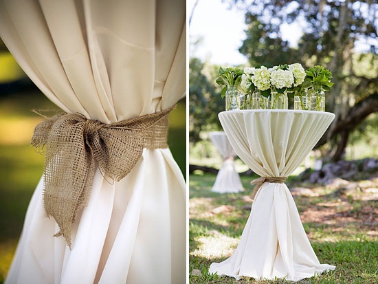 mariage champetre chic campagne lin nappe table d'appoint Melle Cereza blog mariage