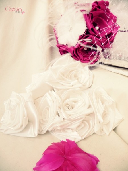 fleur de plumes & fleurs satin bouquet de mariée éternel Laetitia cereza deco 2