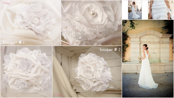 mariage dentelle blanc argent robe bohème cymbeline bouquet coordonné cereza deco 1c