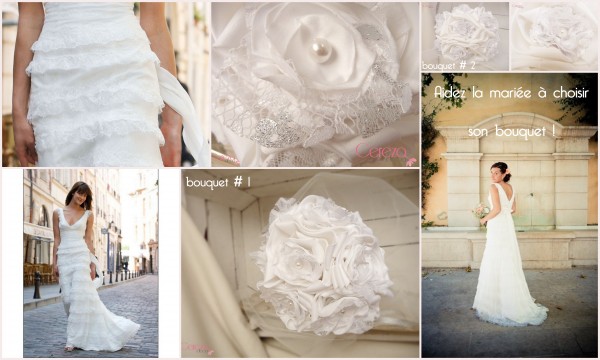 mariage dentelle blanc argent robe bohème cymbeline bouquet coordonné cereza deco 2b