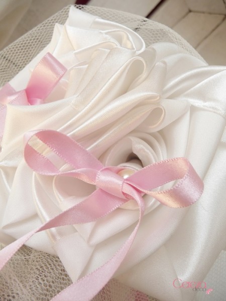 porte alliance mariage ivoire rose personnalisé cereza deco 2