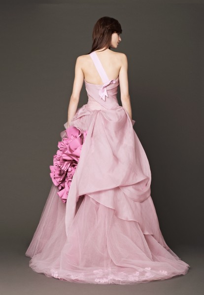 robe de mariee rose nessa vera wang dos Mademoiselle Cereza blog mariage