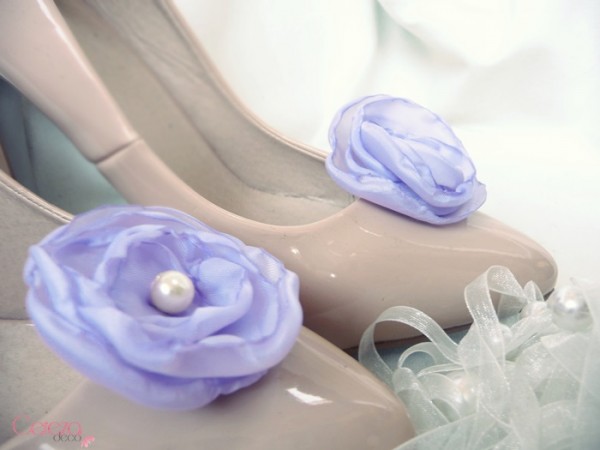 bijou de chaussures mariage clip lavende customiser escarpins nude Mademoiselle Cereza deco