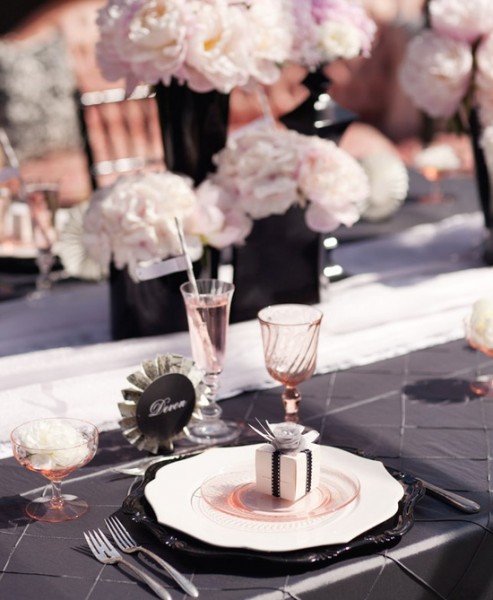 noir et rose poudre planche inspiration mariage black blush Mademoiselle Cereza blog mariage