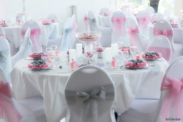 real wedding vrai mariage rose gris ivoire deco de table Mademoiselle Cereza blog mariage