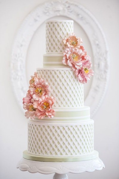 wedding cake jardin anglais