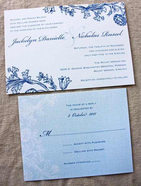 idee faire part mariage ivoire bleu blanc arabesque romantique Mademoiselle Cereza blog mariage