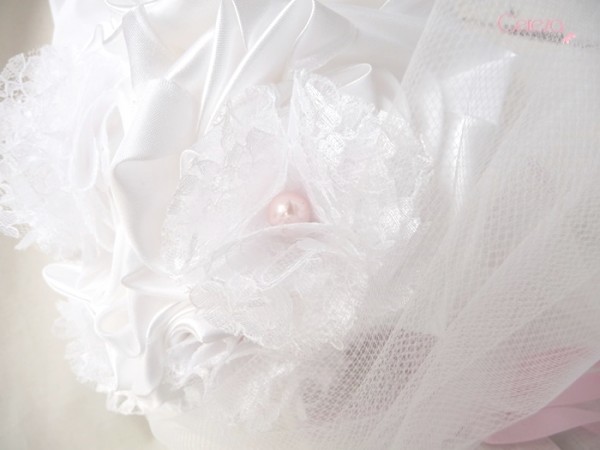 bouquet de mariee bijou blanc dentelle perles rose Mademoiselle Cereza deco 4b