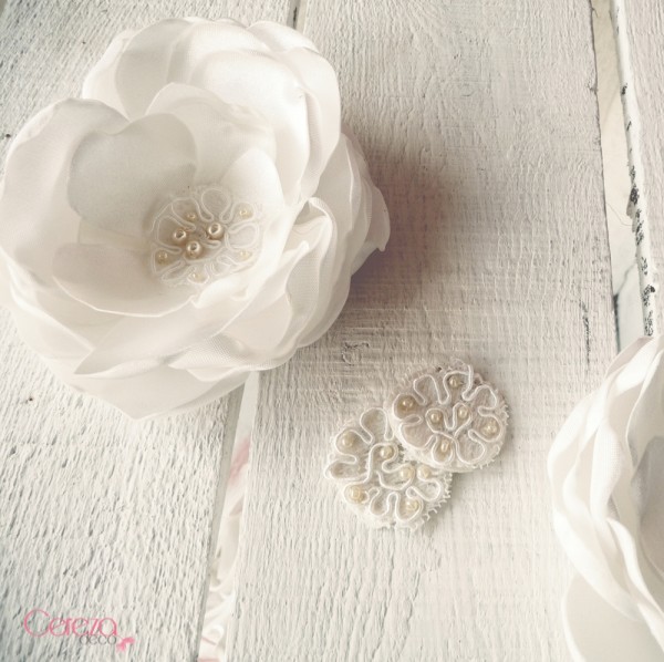 inspiration mariage retro dentelle bijou de tete Mademoiselle Cereza Deco ivoire 1