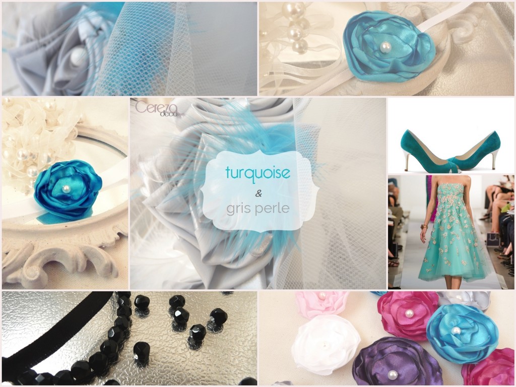 mariage turquoise gris ivoire idées inspiration cereza mademoiselle