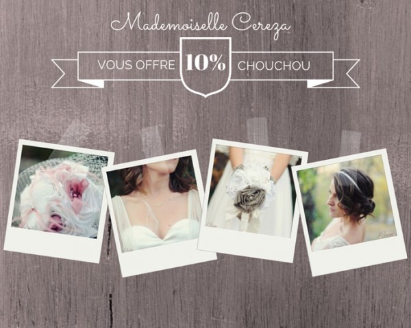 bijoux accessoires mariage offre reduction boutique cereza b