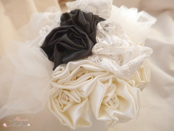 bouquet de mariee original sur-mesure creation personnalisee  bouquet tissu Mademoiselle Cereza