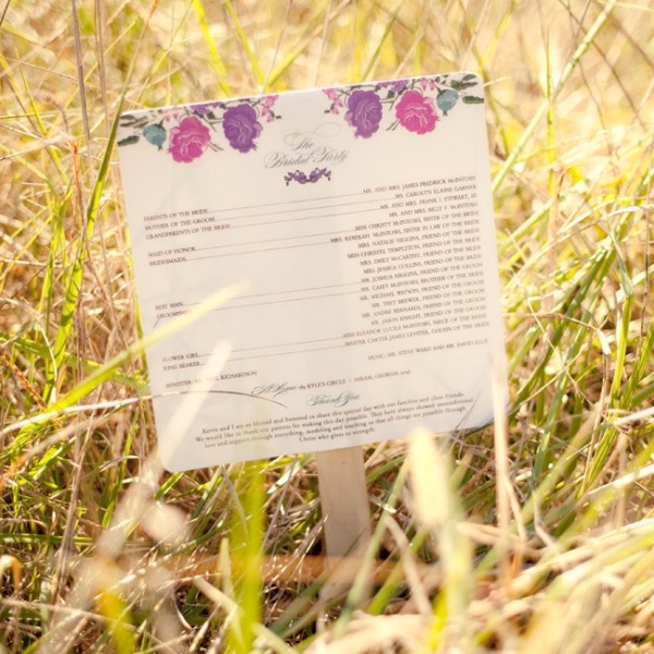 idees mariage rose violet blanc carte florale programme Mademoiselle Cereza blog mariage