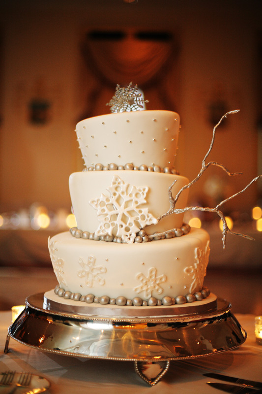 wedding cake mariage hiver flocons Mademoiselle Cereza blog mariage
