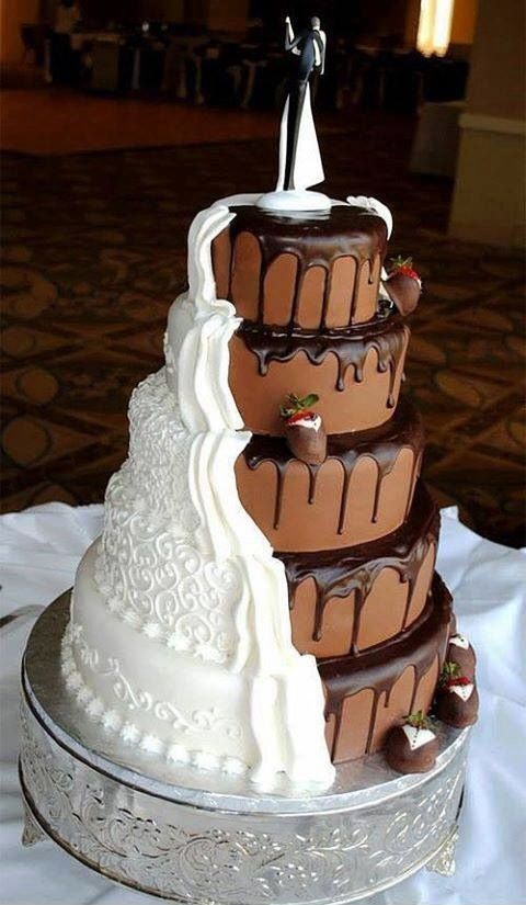 wedding cake original chocolat fraise chantilly Mademoiselle Cereza blog mariage