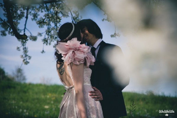 mariage printanier rose poudré shooting inspiration fleurs de cerisiers (35)