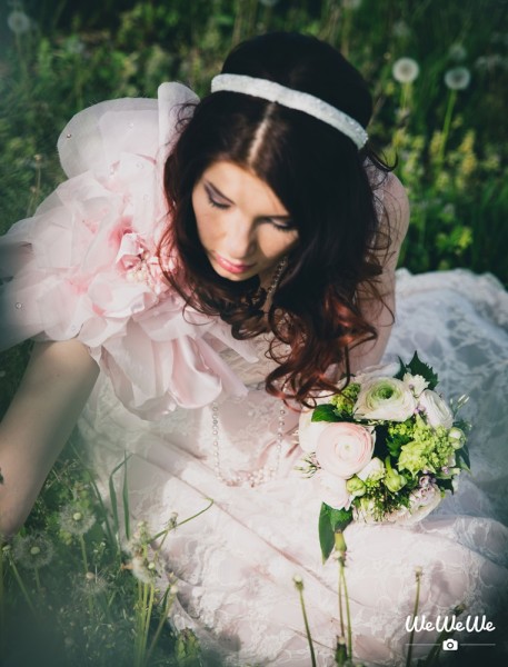 mariage printanier rose poudré shooting inspiration fleurs de cerisiers (36)