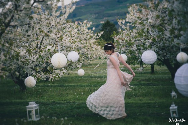 mariage printanier rose poudré shooting inspiration fleurs de cerisiers (43)