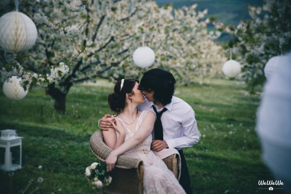 mariage printanier rose poudré shooting inspiration fleurs de cerisiers (44)