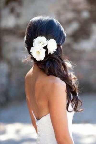 idee mariage boheme chic coiffure avec fleurs mademoiselle cereza