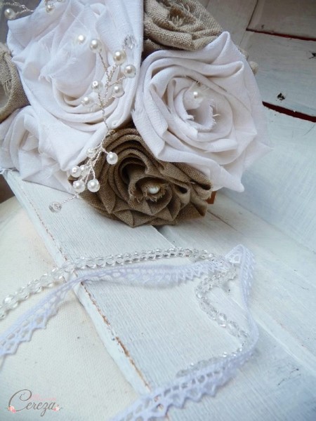 accessoires mariages chics lin dentelle beige blanc mademoiselle cereza 