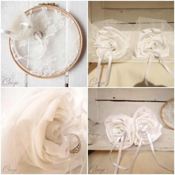 nouveautés boutique mariage accessoires porte alliance romantique cereza