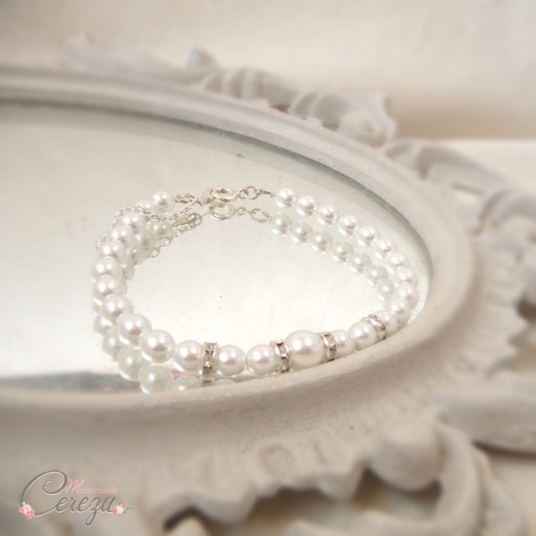 bijoux mariage personnalisables bracelet mariee perle strass cristal personnalisables mariage chic bijoux cereza mademoiselle 6