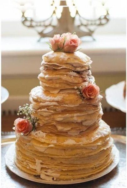 gateau de crepes dessert mariage original