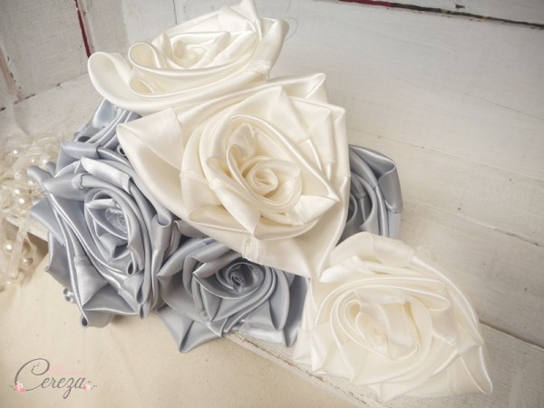mariage ivoire gris rose bouquet de mariee original mademoiselle cereza