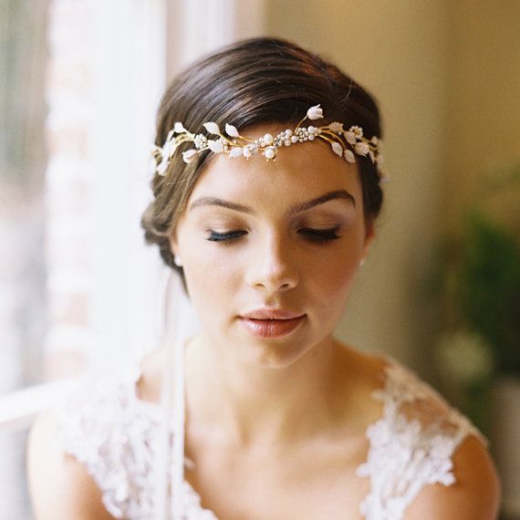 Idée coiffure mariage headband couronne Melle Cereza blog mariage