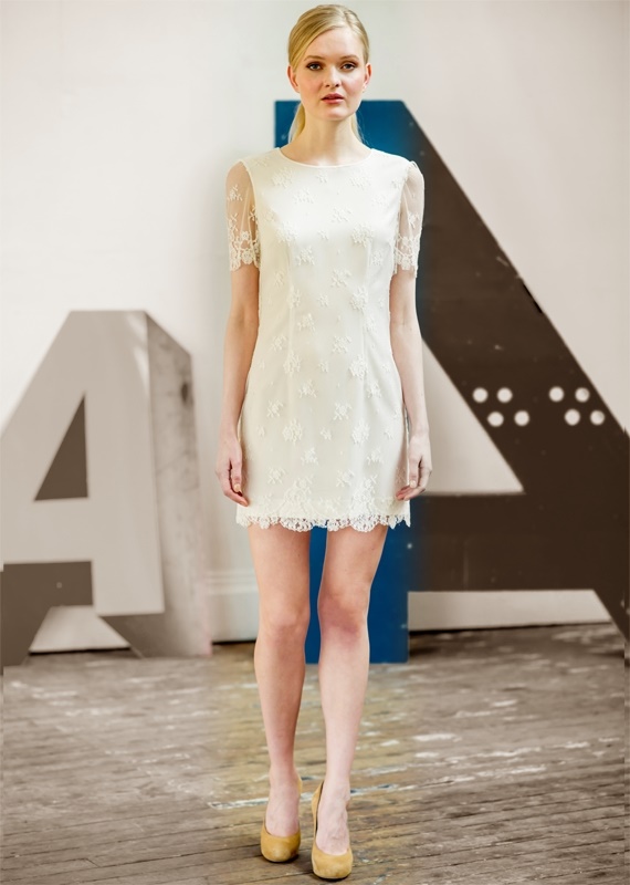 robe de mariée courte moderne stylée roma atelier anonyme b