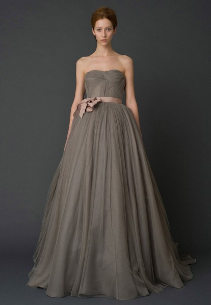 robe de mariée haute couture vera wang taupe -Harlow-