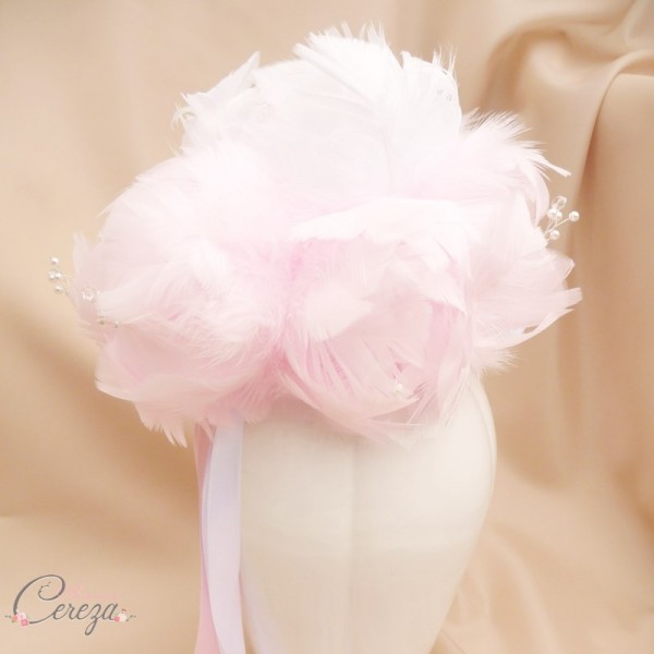 bouquet de mariage hiver pivoines plumes bijou original personnalisable cereza