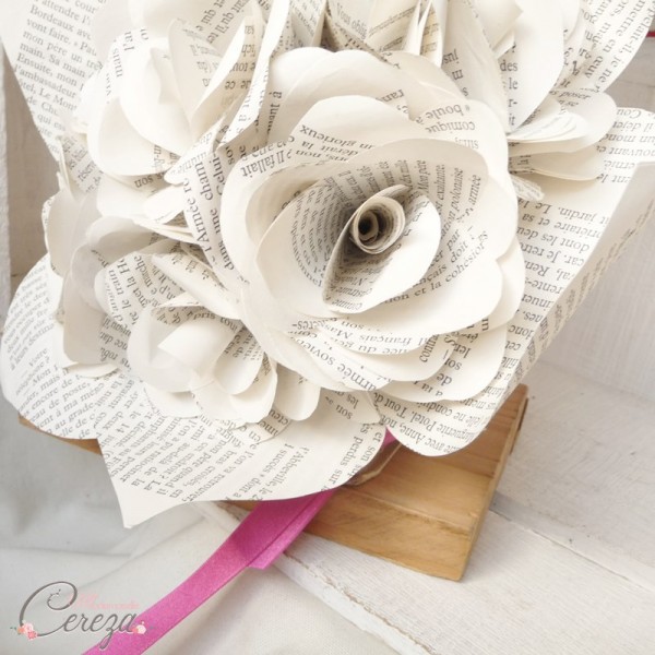 bouquet mariee original atypique papier 