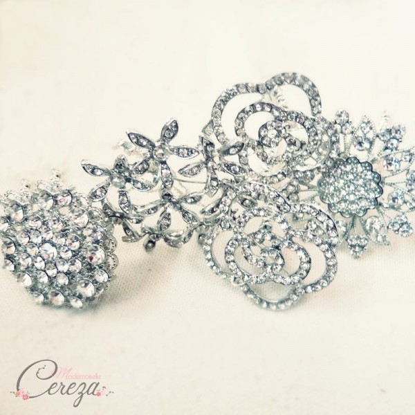 bouquet bijou broches strass cristal bouquet de mariée original cereza mademoiselle