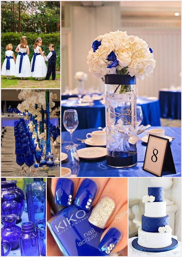 Mariage bleu roi blanc idées & sélection shopping - Melle Cereza blog  mariage original