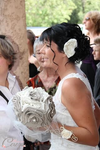 mariage ivoire et beige esprit bohème bouquet mariee original bijou coiffure mademoiselle cereza 2