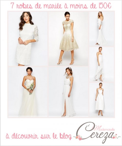 robes de mariee a moins de 150 euros Asos Mademoiselle Cereza  blog mariage 2016 d