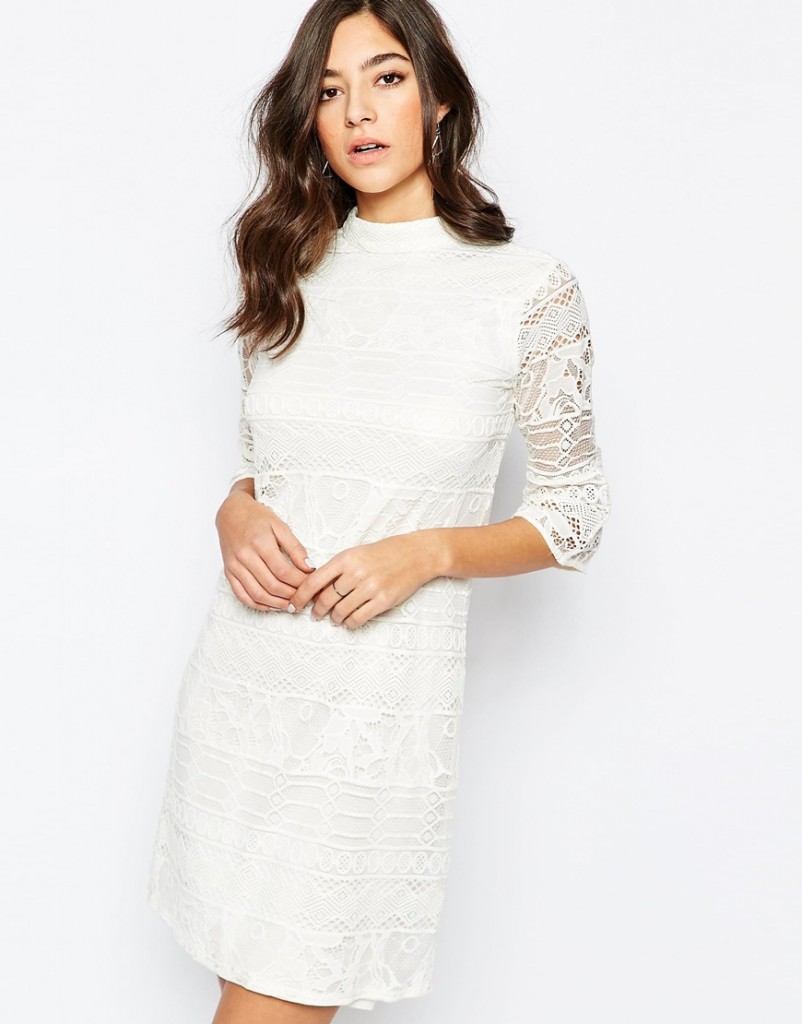 robes de mariee a moins de 150 euros Asos robe dentelle manches trois quart Mademoiselle Cereza  blog mariage