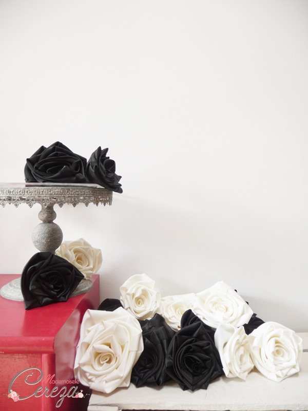 mariage baroque ivoire noir fleurs sur-mesure cereza mademoiselle