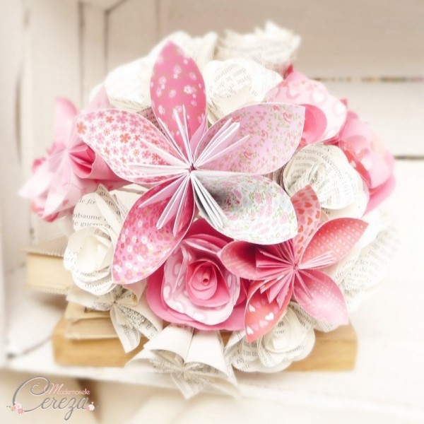 bouquet mariee origami original Melle Cereza