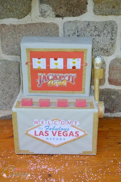 idée deco mariage vintage urne machine à sous las vegas Mademoiselle Cereza blog