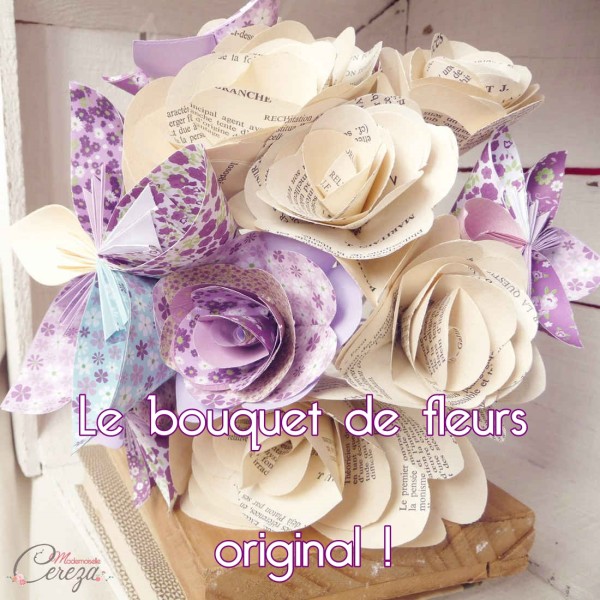 mes idées cadeaux de saint valentin le bouquet de fleurs original origami Mademoiselle Cereza