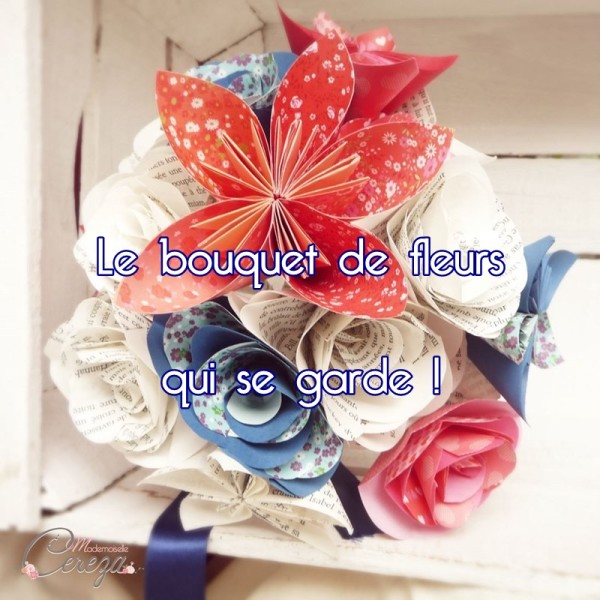 mes idées cadeaux de saint valentin bouquet de fleurs origami original Mademoiselle Cereza